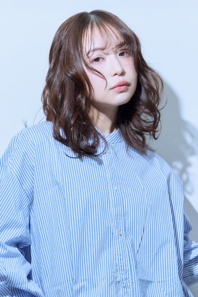 ニュアンスミディ×シースルーバング